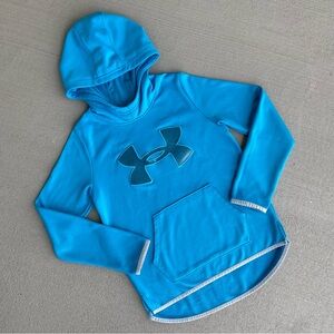 💙💚 Under Armour Youth Medium Teal Hoodie Pullover